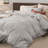 Bedsure 100% Washed Cotton Duvet Cover Queen Set - Minimalist Cotton Beding Set For All Season（set of 3）-106246591-125402759