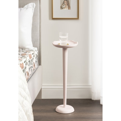 Alessia Scalloped Round Drink Table