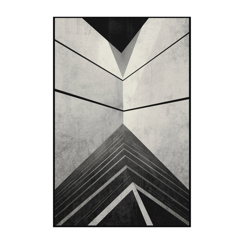 Machine Washable Oviedo Squash Court Scene Modern & Contemporary Striped Rug in Gray – Black Binding, 5x8