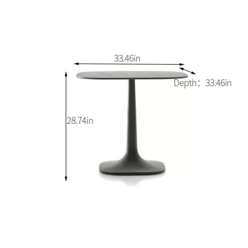 Table de salle à manger Niommi, Noir