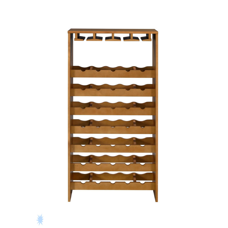 Hanzi Wine Cabinet, Oak Finish