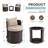 3 Pieces Outdoor Conversation Sets With Cushion, Cambelle 2-Person Outdoor Rattan Seating Group-115751183