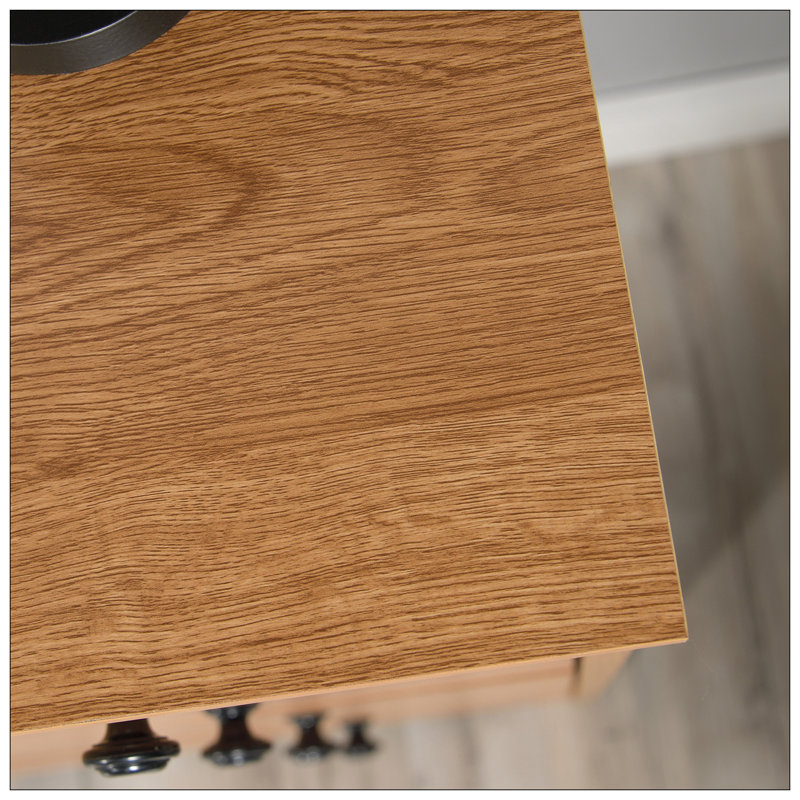 Commode 4 tiroirs, finition brune