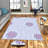 Premium Woven Area Rug, 5.2 x 7.5 Feet, 100% Polyester, 0.3 Inch Pile Height | Antibacterial, Non-Slip PVC Felt Dot Underside | Machine Washable, 3D Digital Print, Ideal for Living Room & Bedroom Decor-69615158