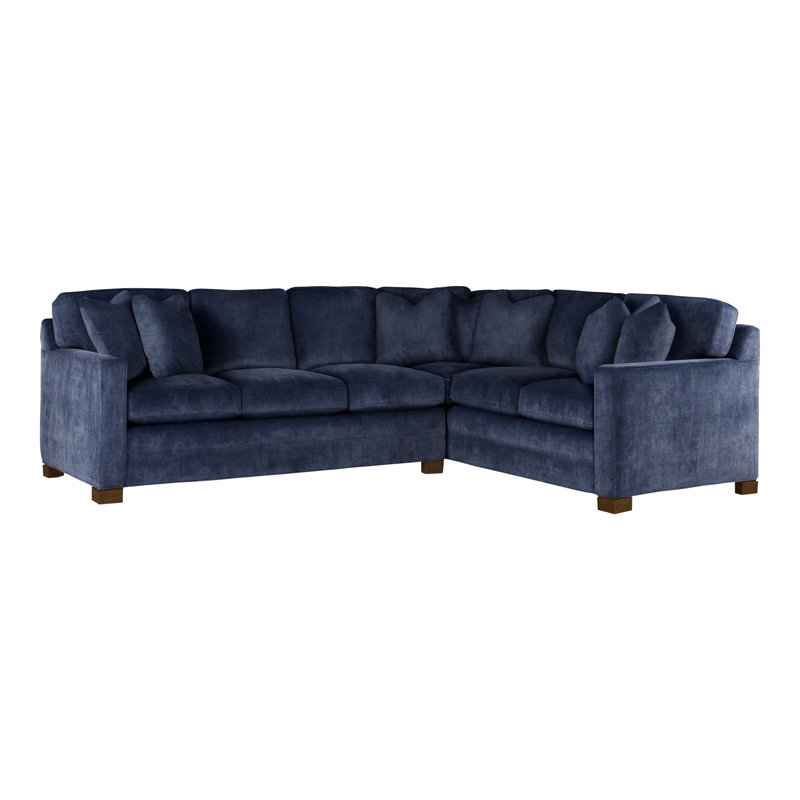 American Bungalow 2-Piece Hillcrest L-Sectional, Nadia Eclipse, Havana