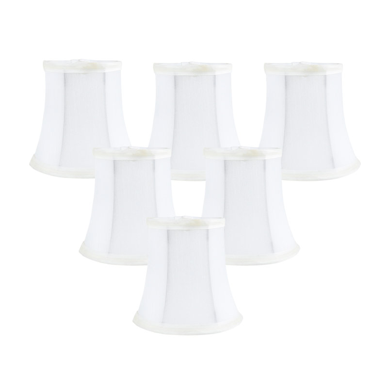 Abat-jour lustre Everly Quinn, Blanc cassé, H 3,5 po x l 5 po x P 4,75 po