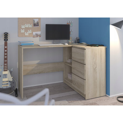 Ardeleana L-Shaped Computer Table