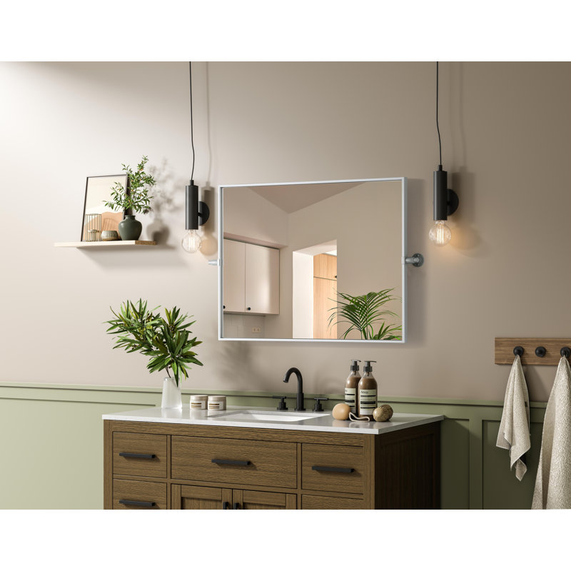 Miroir Amoura, Argent, 32 po x 24 po