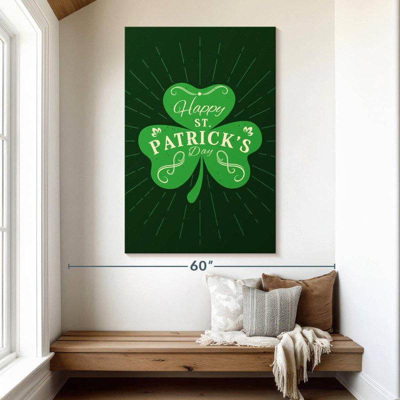 Lelend Happy St. Patrick's Day, H 51 po x l 34 po