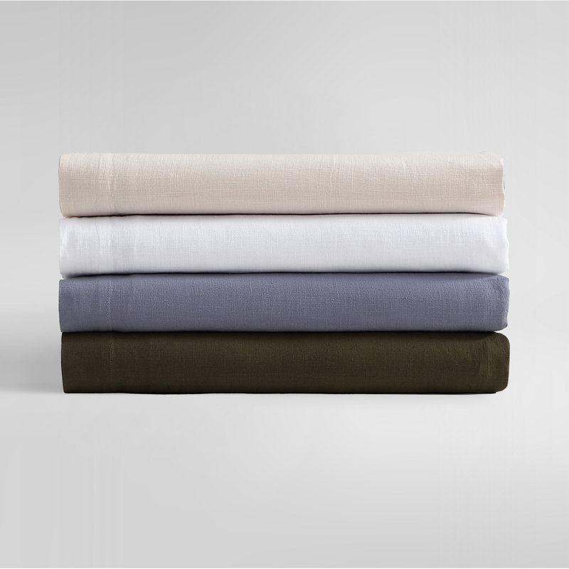Calvin Klein Soho Cotton Sheet Set, Green, Queen Sheet Set with 2 Pillowcases