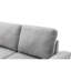 Canapé-lit gris en velours avec rangement dissimulé-495790705