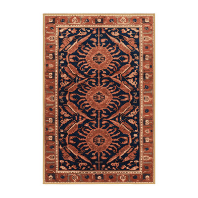 Machine Washable Persian Brown Area Rug