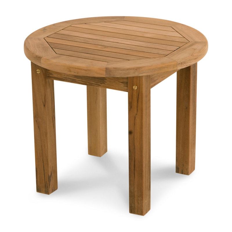 Classic Teak 21" Round Side Table