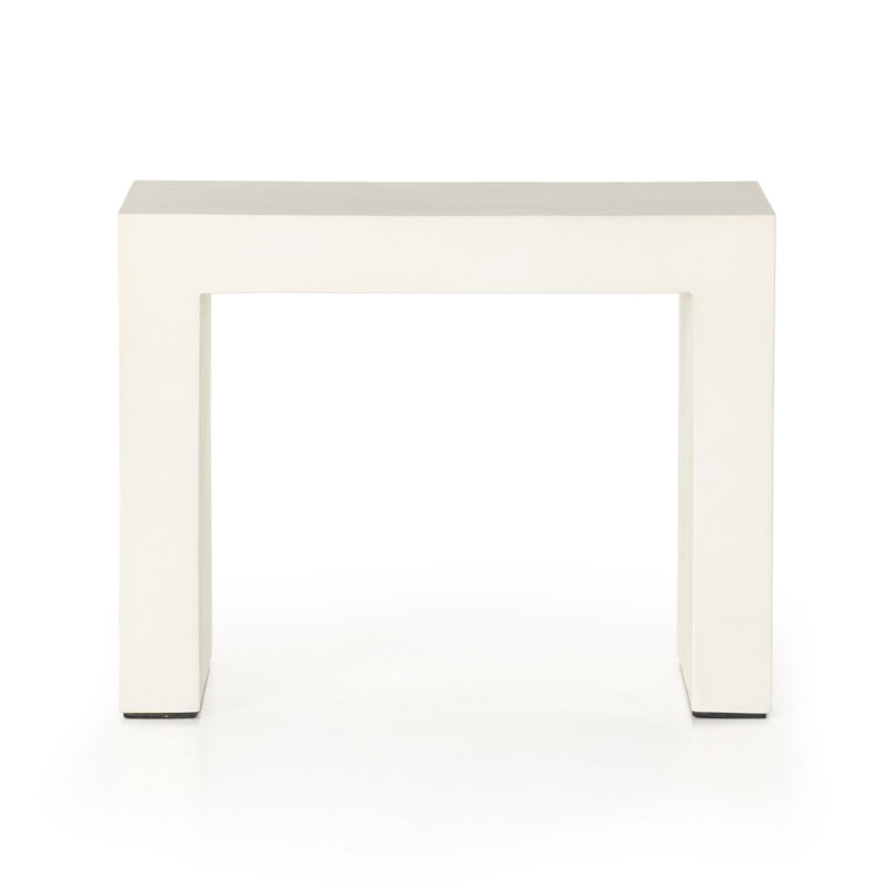 Parish Outdoor Side Table, White
