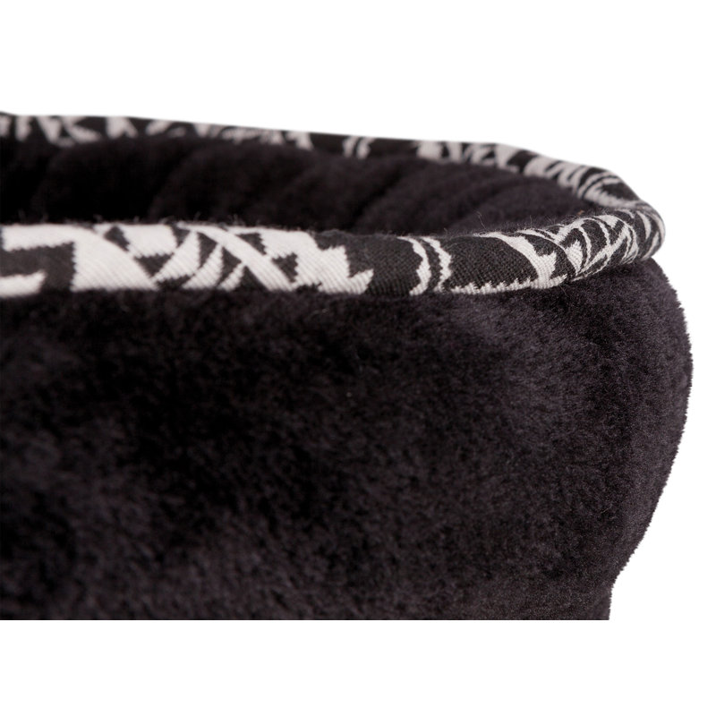 Giada Black Sisal and Plush 44" Cat Tree with Hammock and Condo