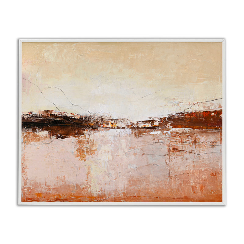 Giclée encadrée de l'horizon chaud et patiné, design par Design Fabrikken, H 11 po x l 14 po