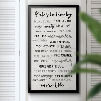 " Rules To Live By "