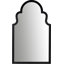 Miroir d'appoint en arche contemporain Elberta