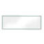 Miroir mural 36 po x 96 po pour salle de bain avec brouillard, 3 choix de couleurs, gradation continue, mémoire, rétroéclairage avant en aluminium blanc et verre clair, températures, contrôle de la luminosité, meuble-lavabo-967864687
