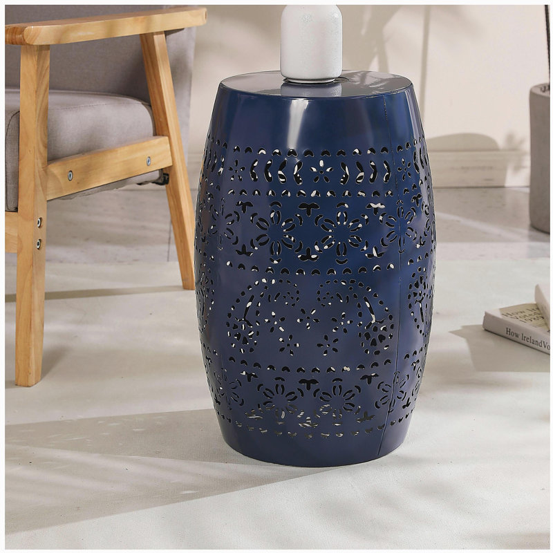 Table d'appoint SOLAR, couleur bleu foncé, Marine