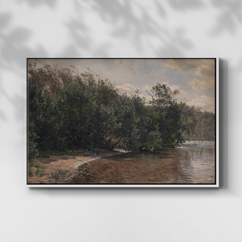 «Vintage Landscape - CDLxxx» sur, Blanc, H 25 po x l 37 po