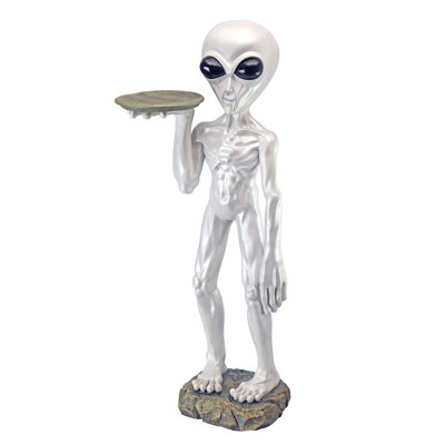 Roswell the Alien Butler Sculpture Tray Table
