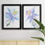 «Columbine Bloom I», ensemble de 2 peintures sur toile encadrées-1508730243-1508730244