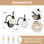 Éclairage pour meuble-lavabo à 2 lumières à intensité variable Jasticah-720933756