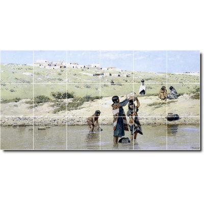Carreau de céramique décorative 48 po x 24 po 8 po x 8 po