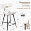 Ensemble de tabourets de bar pivotants à hauteur de comptoir, tabourets de comptoir de cuisine en cuir de 26 po pour îlot de cuisine-1582188999-1582188997
