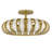 Knight 5-Light Soft Gold Semi-Flush Mount