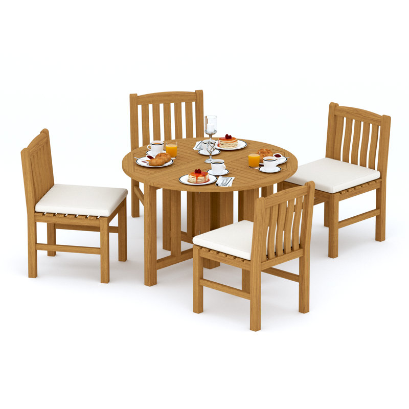 Devon Outdoor 5 - Piece Teak Dining Set