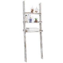 Over the Toilet Storage - Leaning Bathroom Ladder