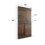 Porte de grange coulissante en bois de pin naturel 84 po H S Series avec quincaillerie d'installation-86863031-69957464