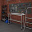 Table en acier inoxydable avec dosseret et roulettes AmGood. NSF.-90296354