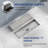 11.81" x 3.8" Linear Grid Shower Drain-110911445