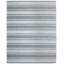 Aberdeen Hand Knotted Wool Striped Area Rug in Gray-1042415618