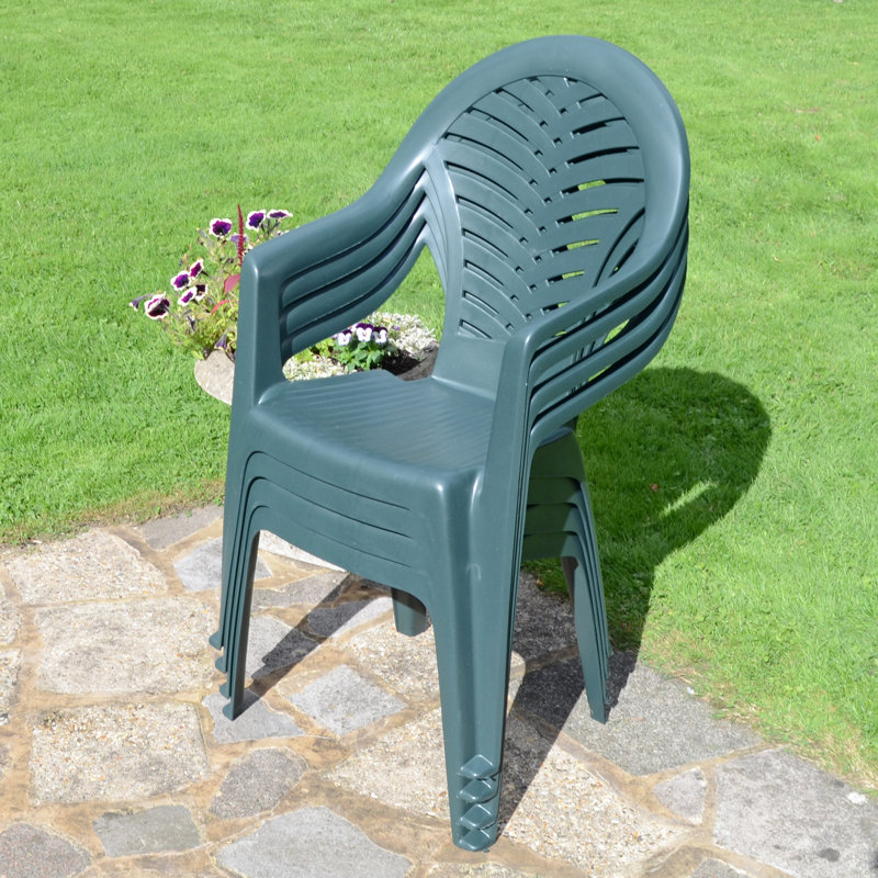 Pineto Stack Garden Chair, Green