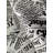 Newspaper Print Cowhide Rug