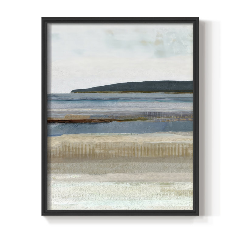 Reproduction encadrée Saltwater Bay II - bois massif, H 30 po x l 24 po, Noir, noir, noir, noir