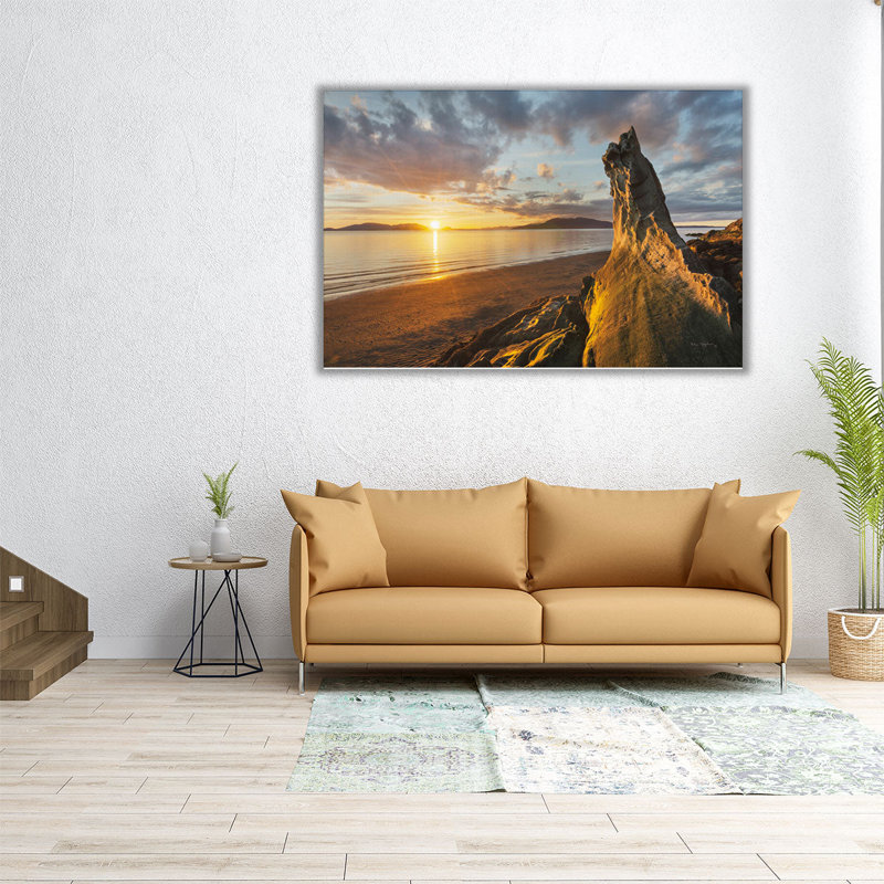 Samish Bay Sunset I - reproduction d'art sur toile, H 20 po x l 30 po