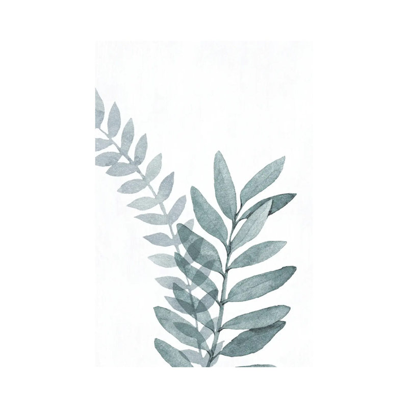 Blue Botanical Wash II by Conrad Knutsen - Wrapped Canvas Gallery-Wrapped Canvas Giclée, 66.04 cm H x 45.72 cm W x 3.175 cm D