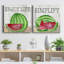 Watermelon Enjoy - ensemble de 2 reproductions d'art sur toile tendue-116293363