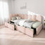 Velvet Upholstered 3FT Single Sofa Bed 90X190cm With Drawers Storage With Slatted Frame-59591105