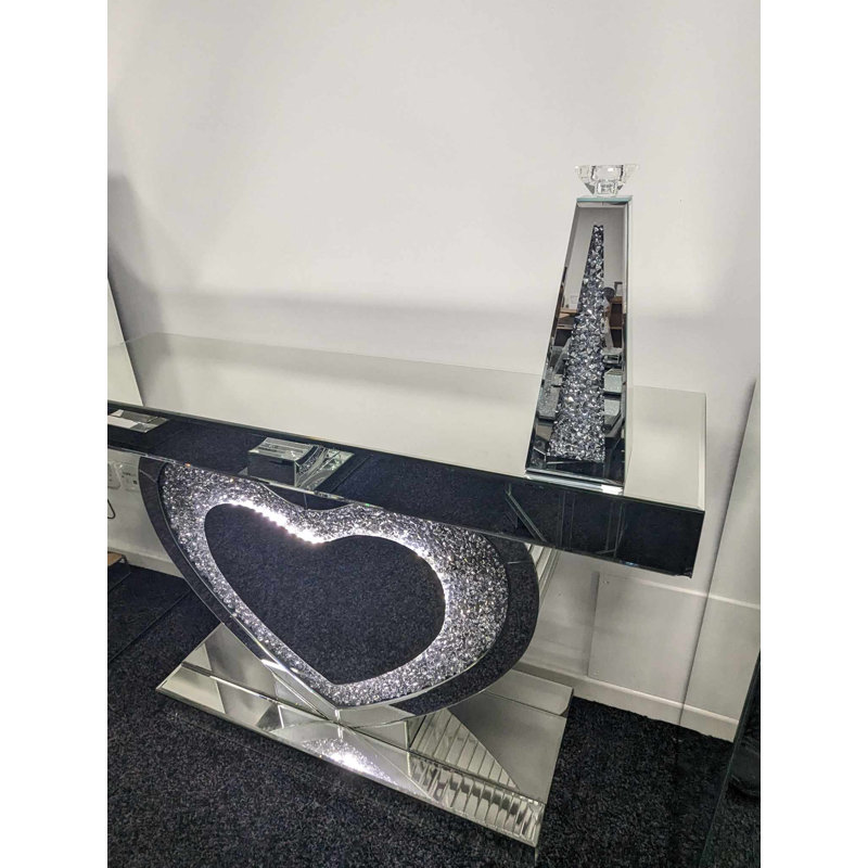 Nova LED Heart Shaped Console Table