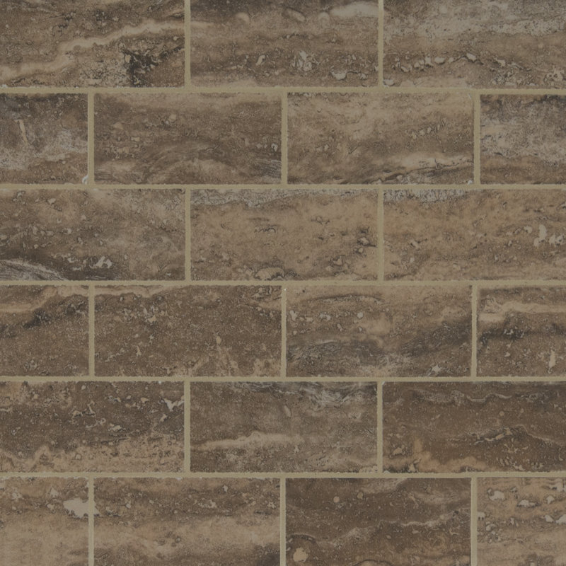 Carreau de mosaïque en porcelaine polie pour plancher et mur 12 po x 12 po Linden Roan