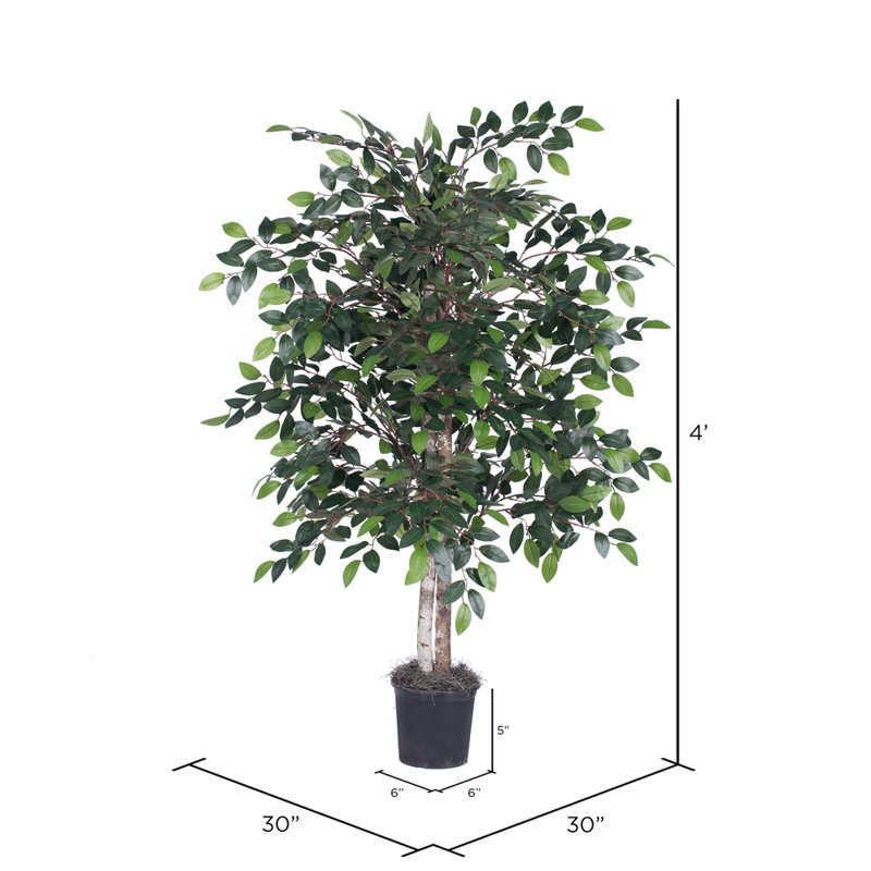 Arbre à feuillage artificiel en pot Ficus