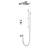Cero 1-Spray Tub and Shower Faucet Combo with Square Showerhead and Handheld Shower-61473649