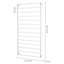 127Cm H x 61Cm W Metal Lattice Panel Trellis
