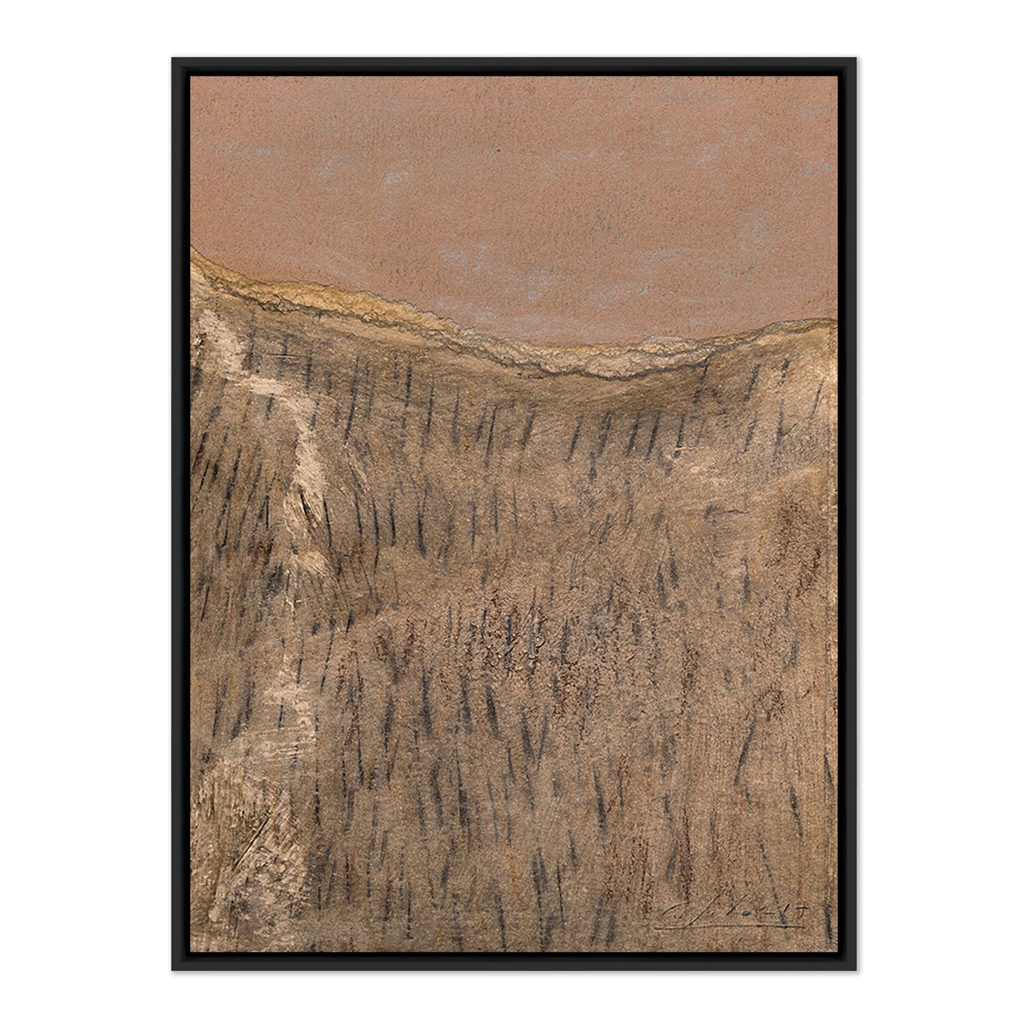 No. 18 by Valeria Sidanez, Black Maple Canvas Floater Framed, 24" H x 18" W